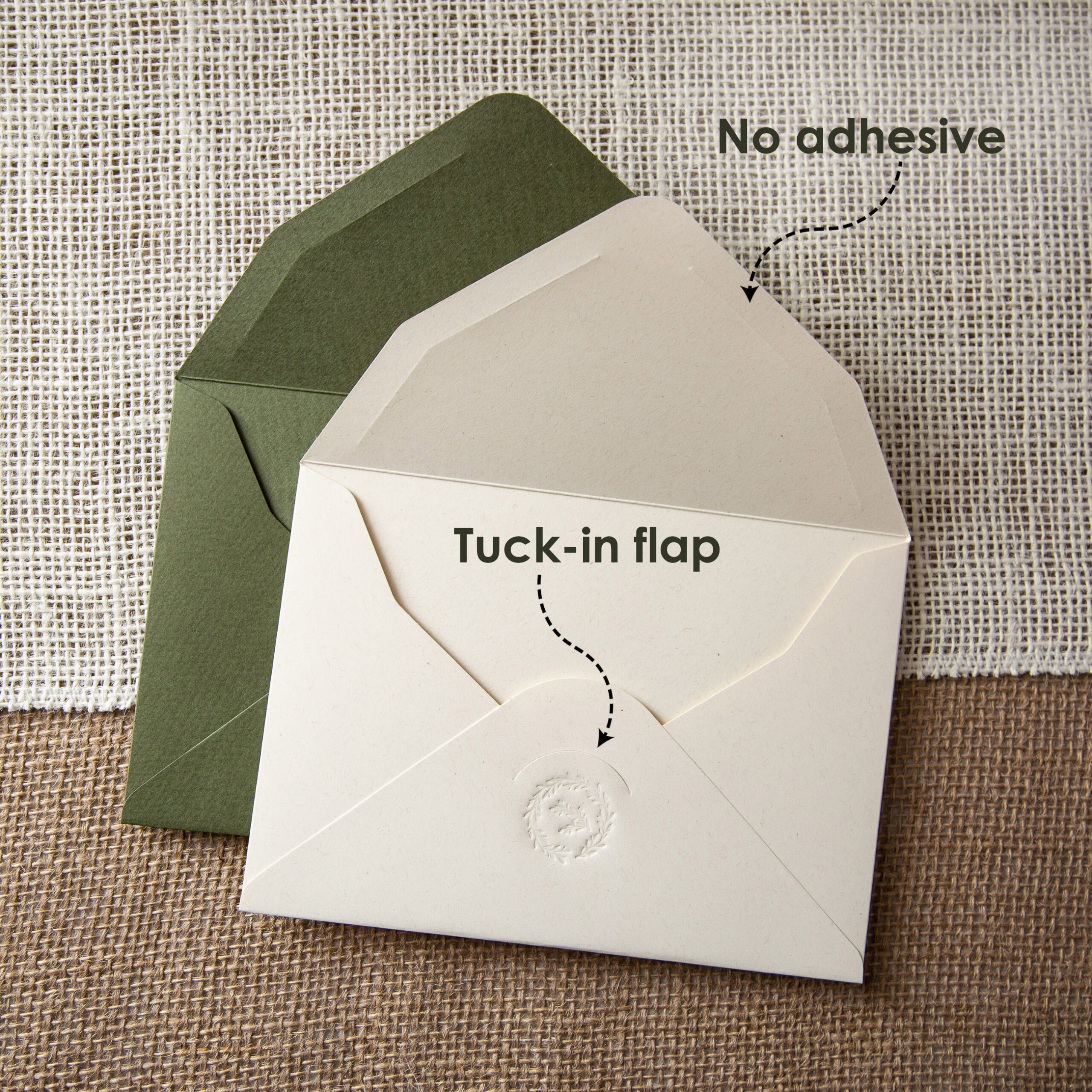 Embossed Laurel Envelope 18 × 13 cm (pack of 25) - Image 3